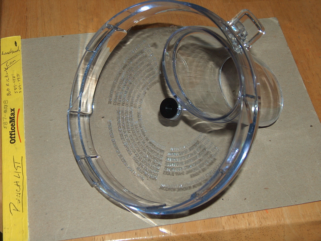 Black & Decker FP4200B FP4100B Food Processor Work Bowl Cover New 8 Cup parts