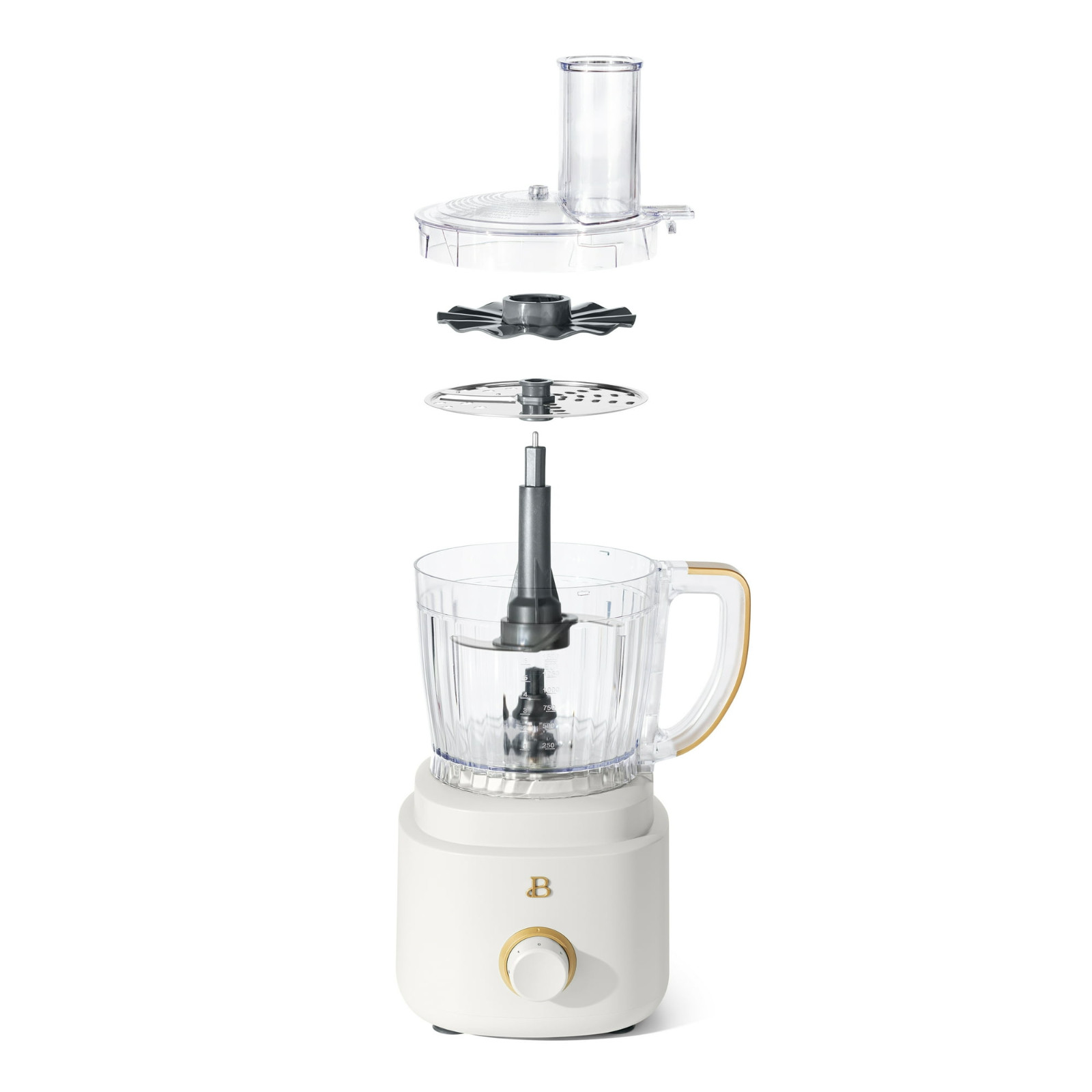 Beautiful 10-Cup Food Processor w/ Accessories, White Icing