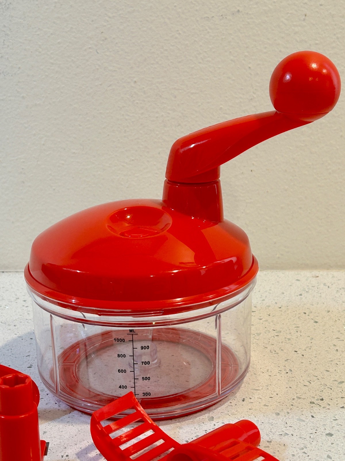TUPPERWARE Quick Chef Pro System Manual Turn Handle Food Processor – EXC. COND!