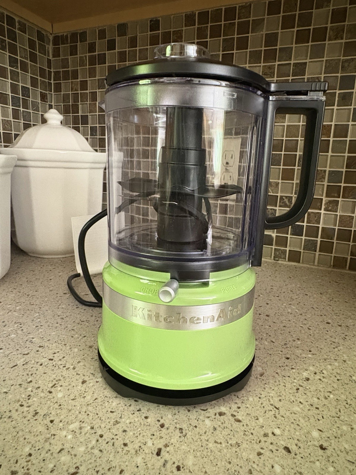 KitchenAid KFC0516 Full-Size Food Processor Green Dishwasher-Safe Pulse Control