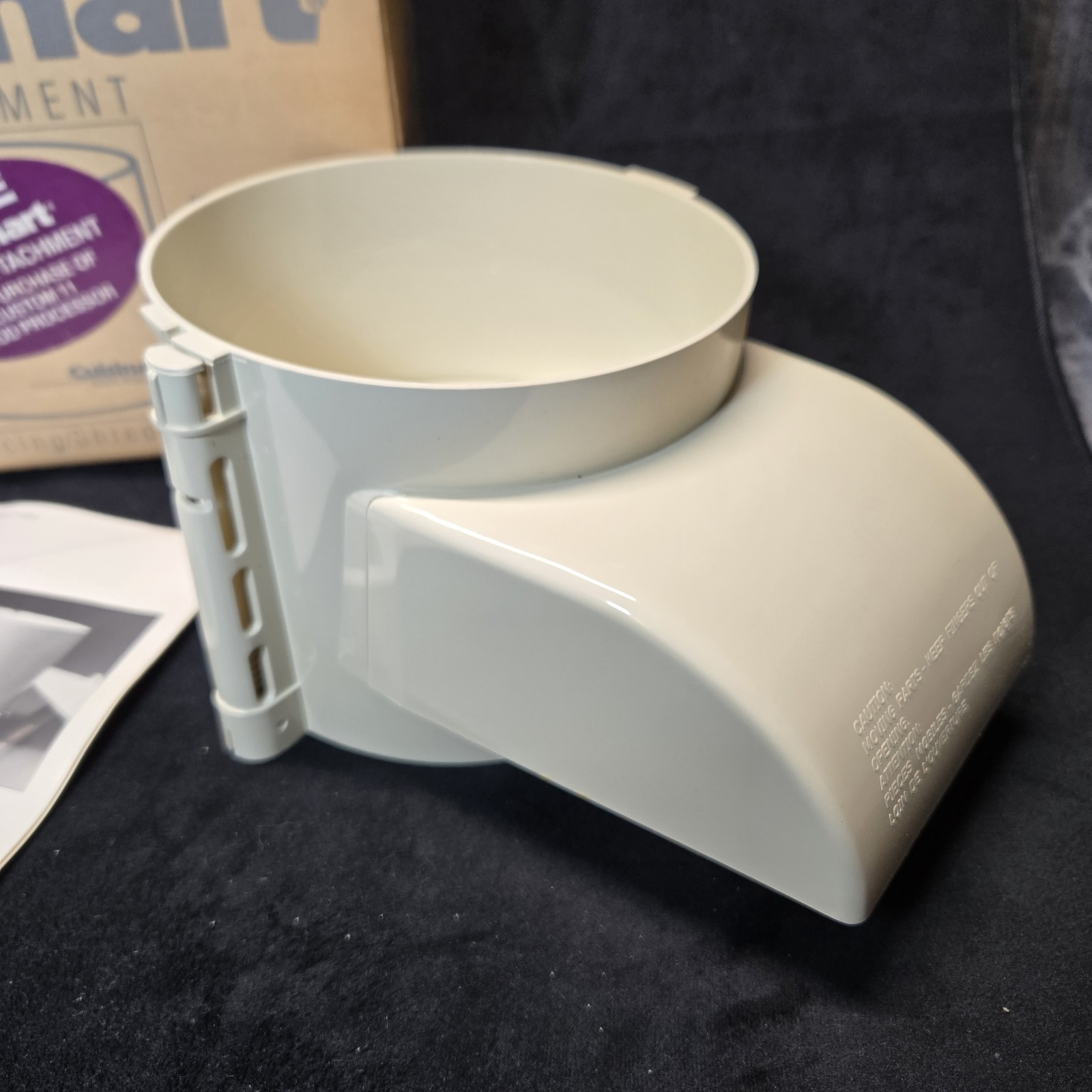 Cuisinart Food Processor Chute Attachment w Box Manual DLC-7 DLC-10l