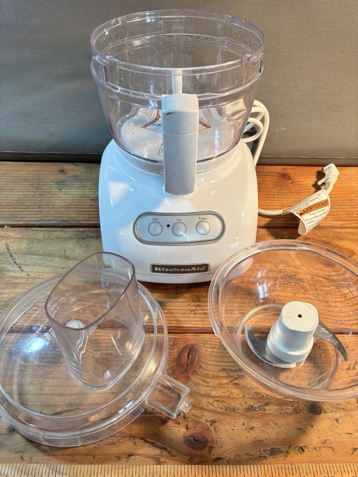 Kitchen Aid 9-Cup Food Processor Model KFP740QWH1