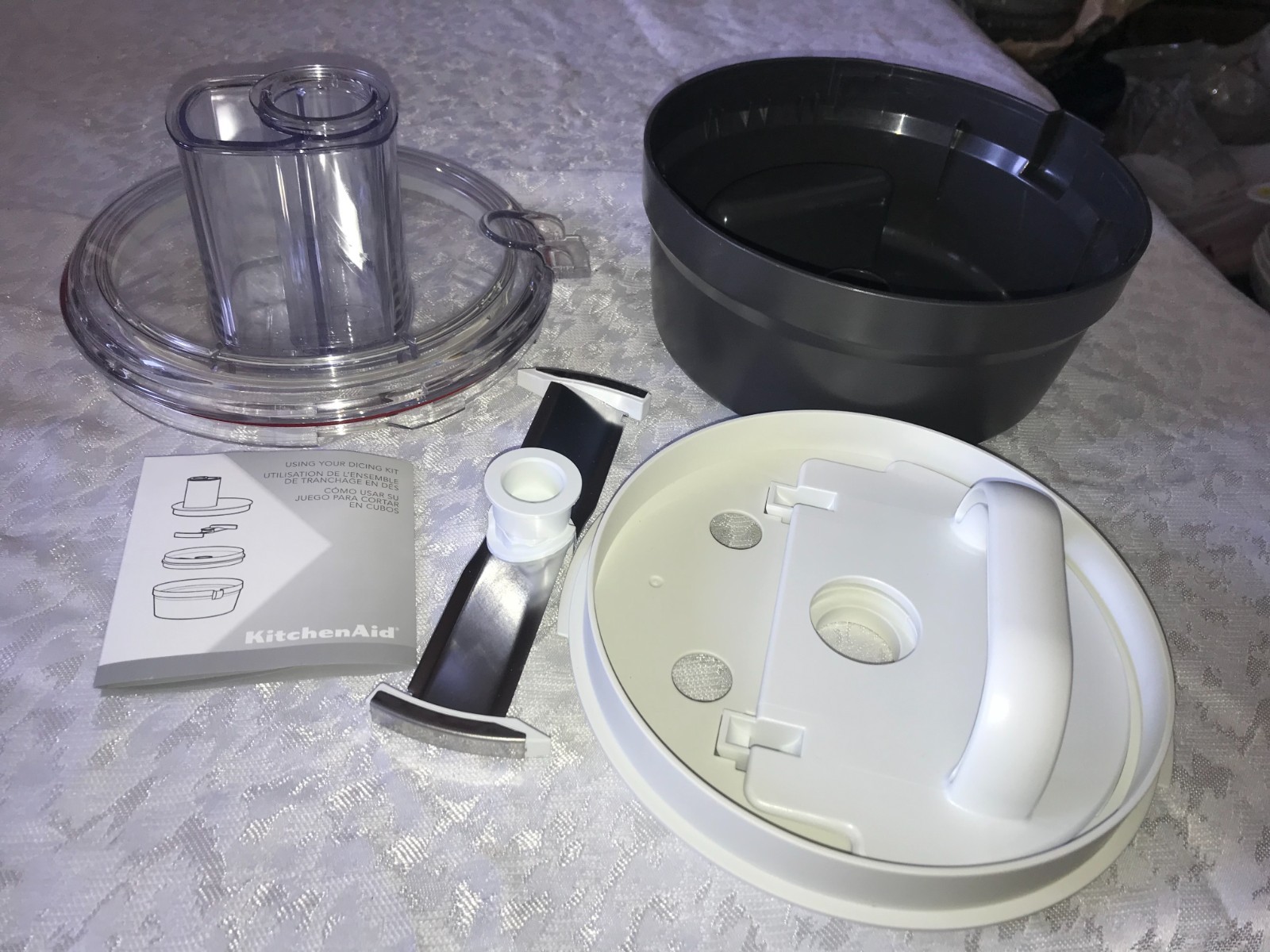 KitchenAid 14-Cup Food Processor KFP1466 DICING Kit ATTACHMENT Set W10782140A