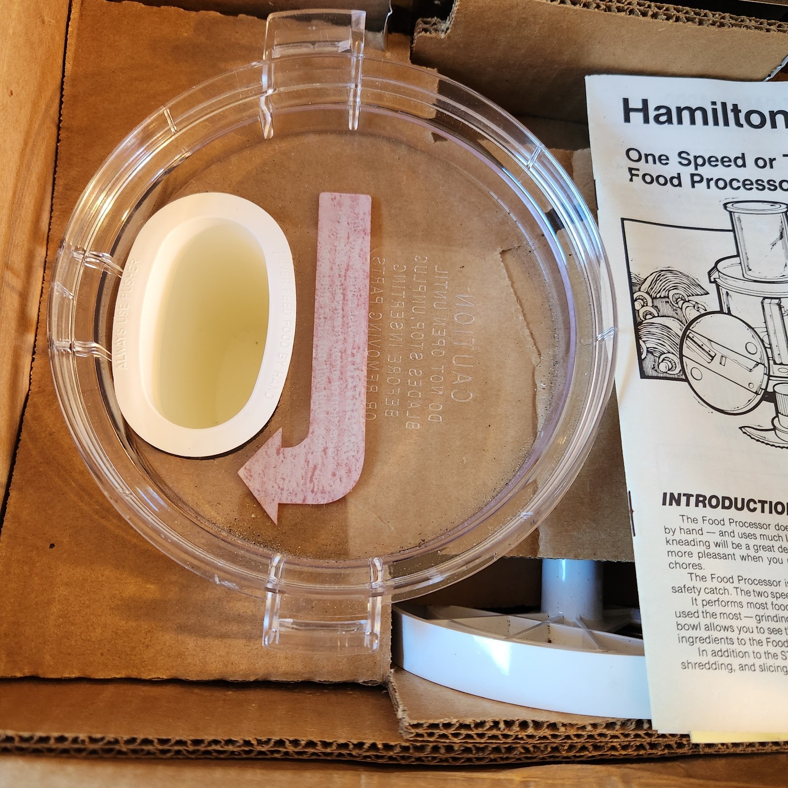 Vintage Hamilton Beach Multi-Speed Food Processor Model 702W New Open Orig. Box.