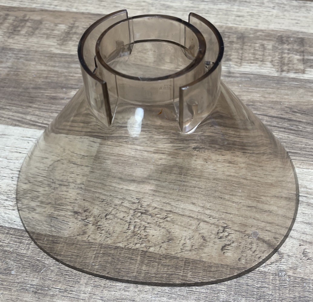 VINTAGE CUISINART DLC-7 DLC-8 ACCESSORY EFT FUNNEL DLC-051 USA Amber No Cracks