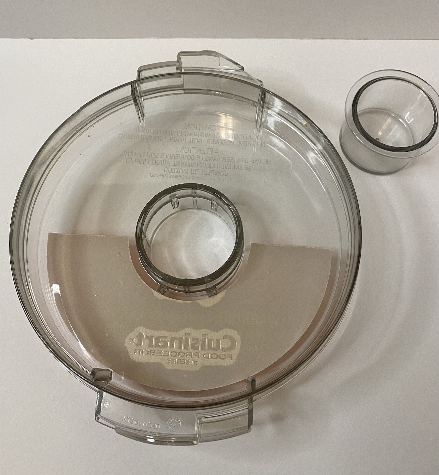 Cuisinart Pro Classic Food Processor DLC-10S Replacement Lid DLC-116GTX W/ Cap