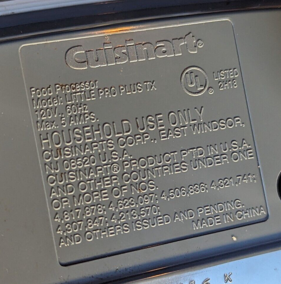 Cuisinart Little Pro Plus Replacement 3 Discs DLC-510TX DLC-522TX DLC-514TX