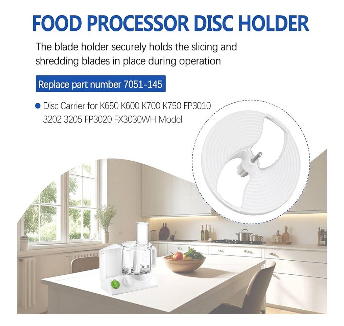 Food Processer Disc Holder for Braun k650,k600,k700,k750