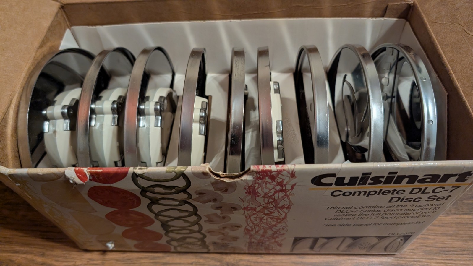 Cuisinart Complete DLC-7, 9 disc set DLC-070 Discs Open Box – FULL set