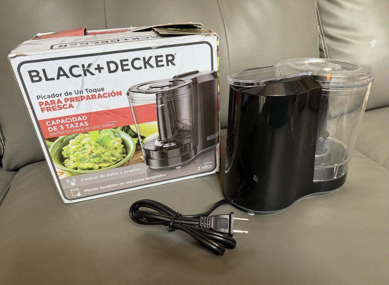 Black Decker One-Touch Chopper 3-Cup Capacity Food Processor