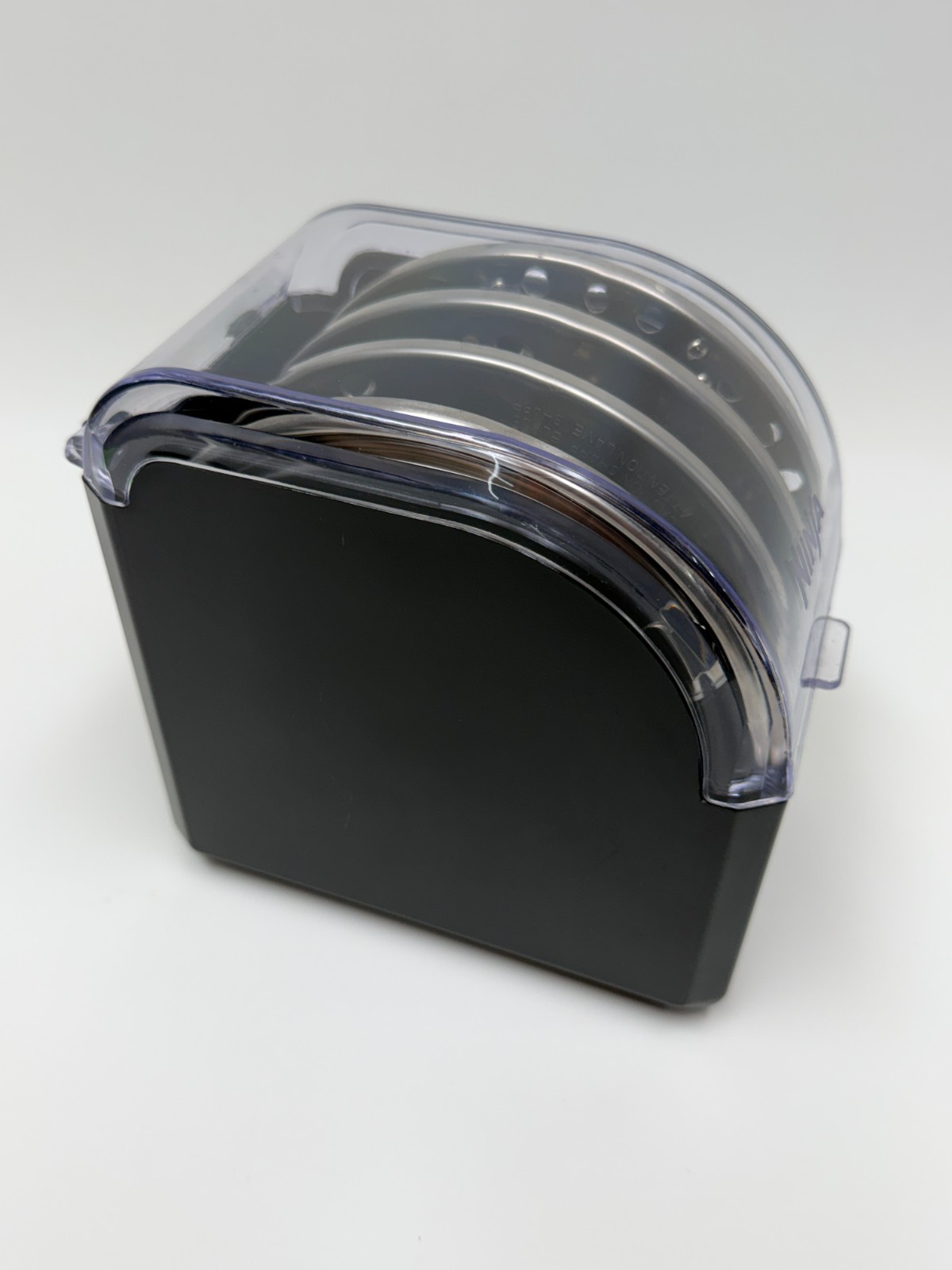 Ninja Food Processor Blade Disc Set w/ Storage Caddy Grating Slicing French Fry