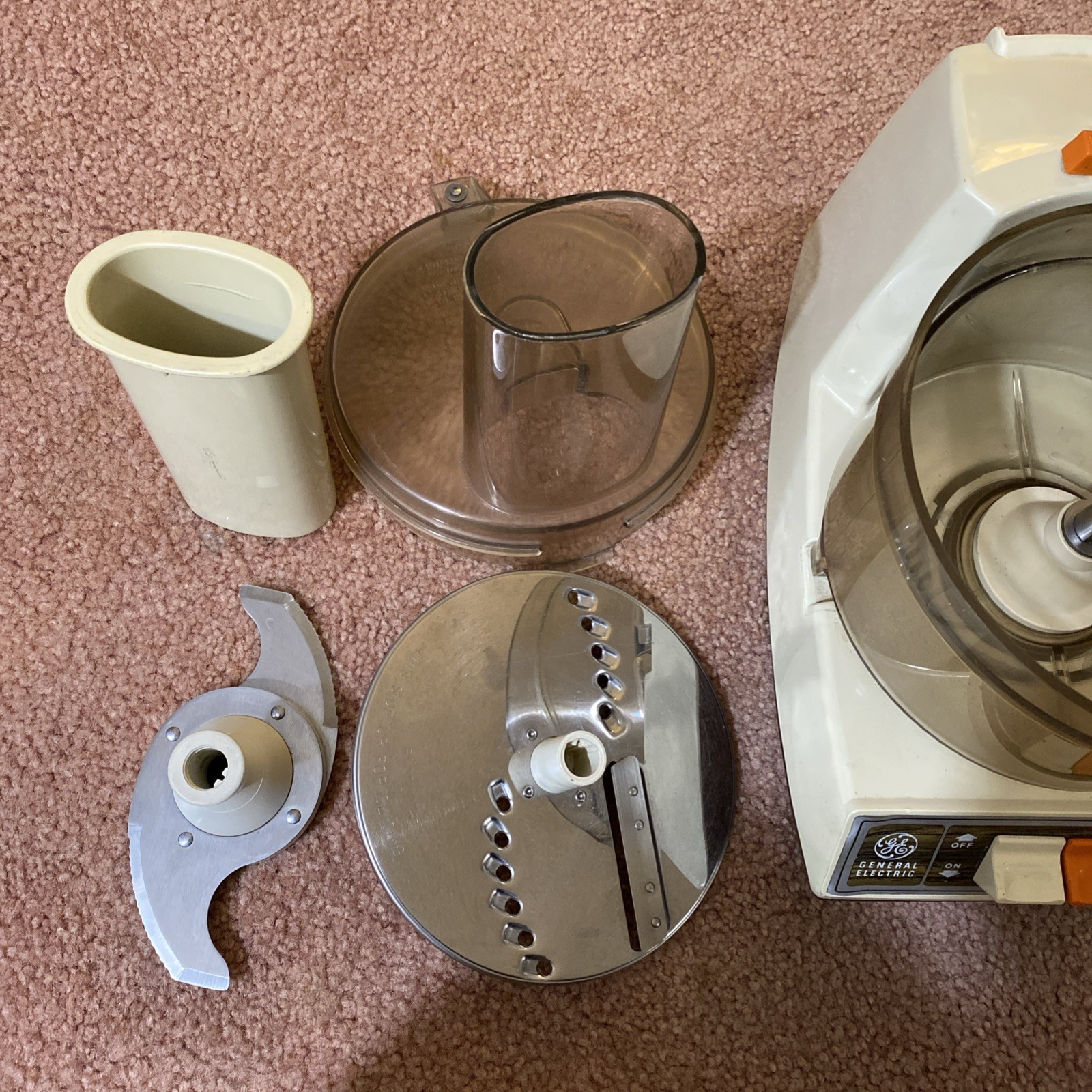 GE Food Processor model 420A D1FP1B Complete Vintage General Electric WORKS