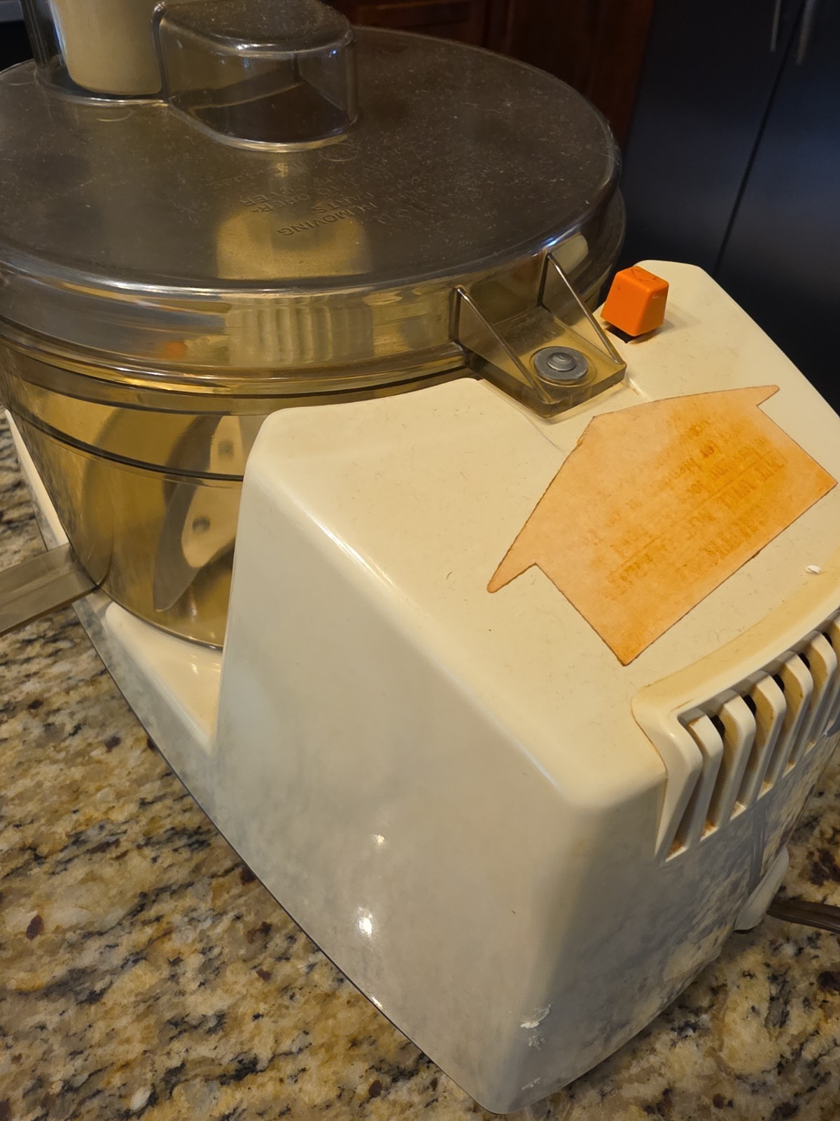 Vintage GE General Electric D1FP18 Food Processor Tested Works Slice/Shred Disc