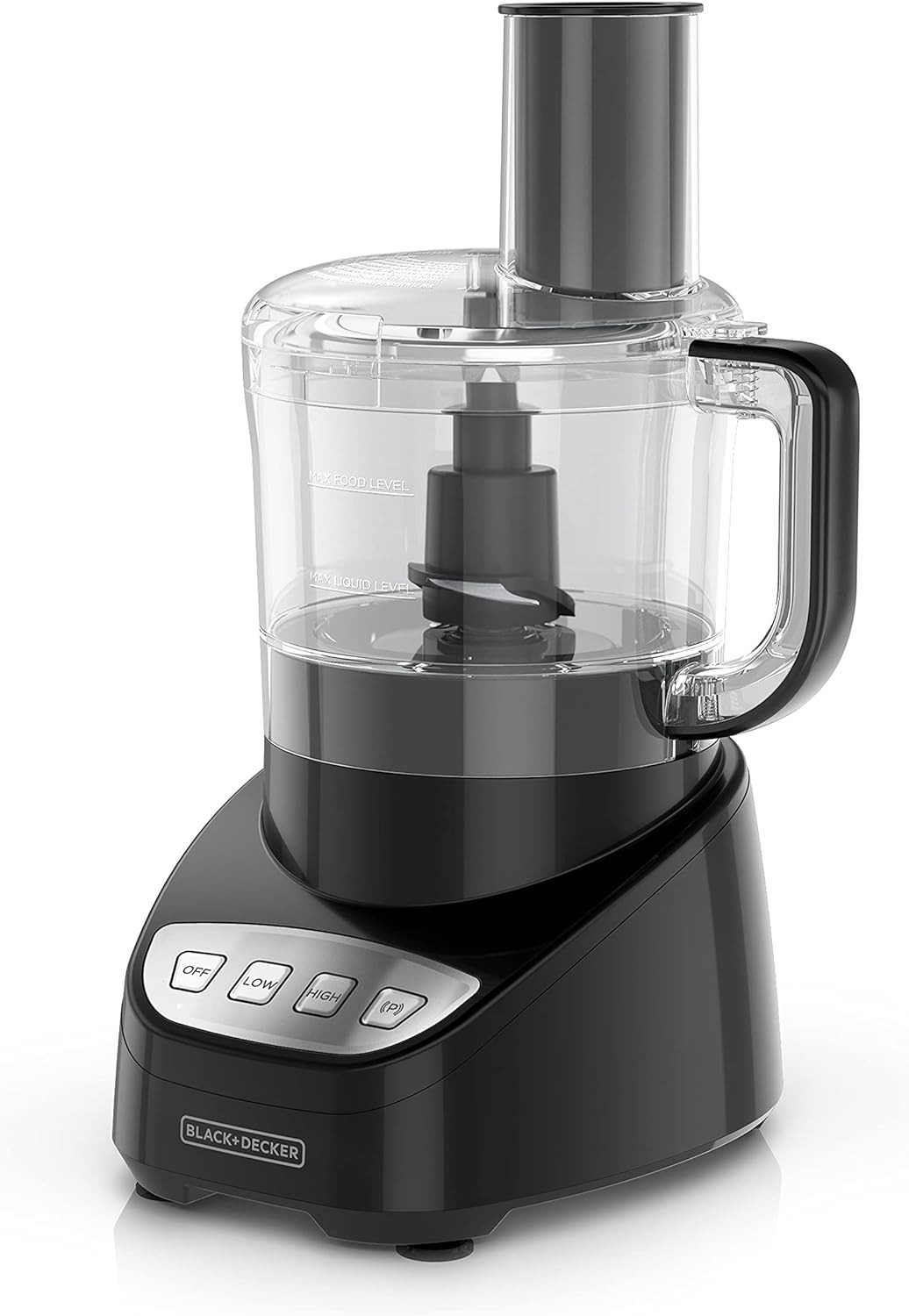 BLACK+DECKER 8-Cup Food Processor, Easy Assembly, Stainless Steel S-Blade, Shred