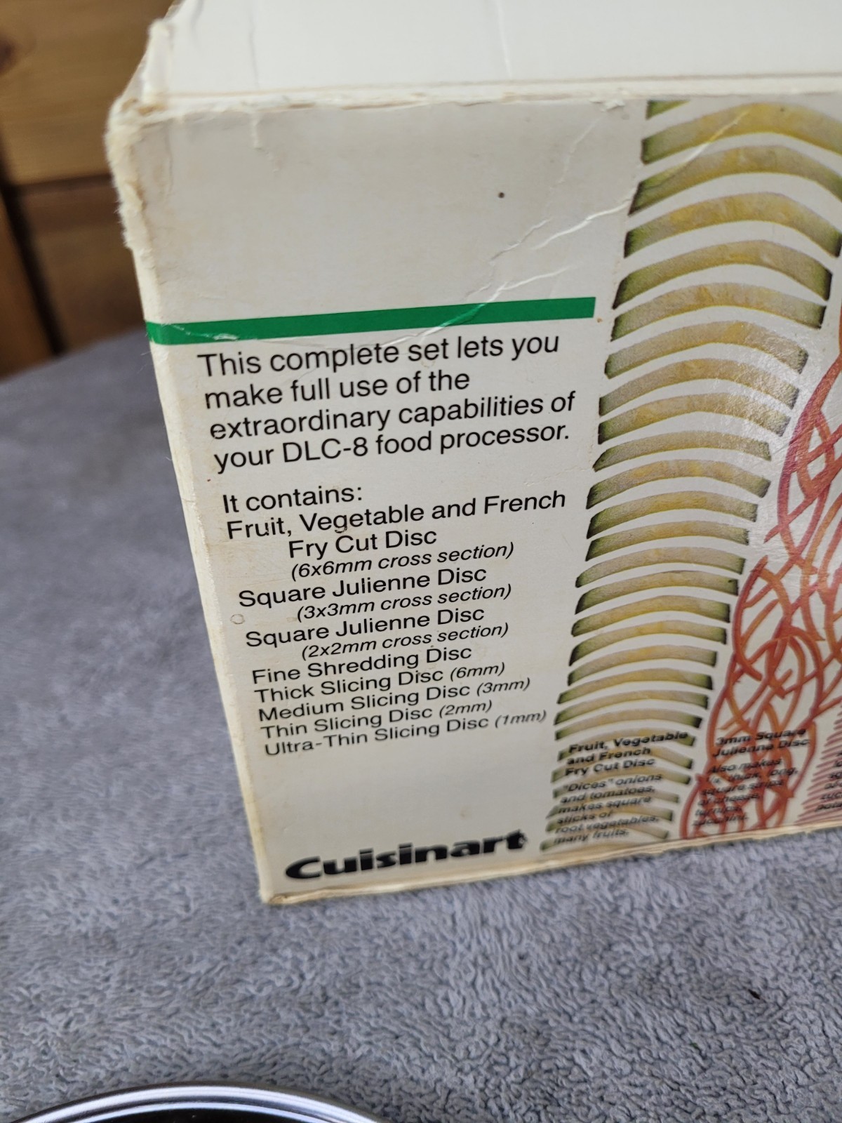 Cuisinart DLC-870 Partial 8 Disc Set Lot For DLC-8 Food Processor w/ Holder
