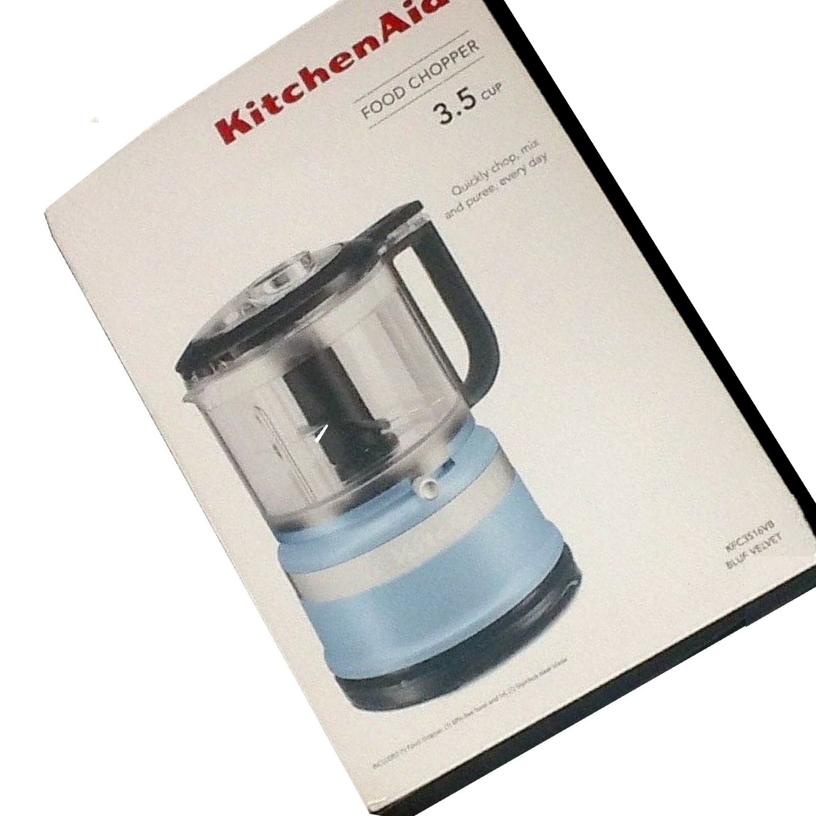 new BLUE VELVET KitchenAid 3.5-Cup Food Chopper (a.k.a. Processor) KFC3516VB