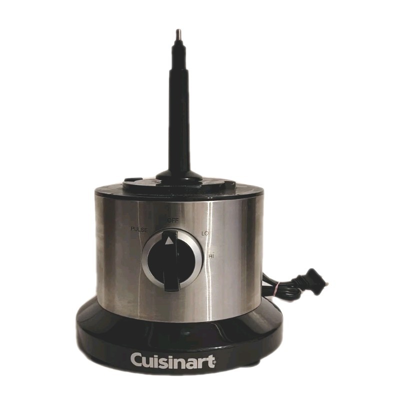 Cuisinart Food Processor DLC-6 BASE w/ MOTOR OEM Silver/Black Works Great