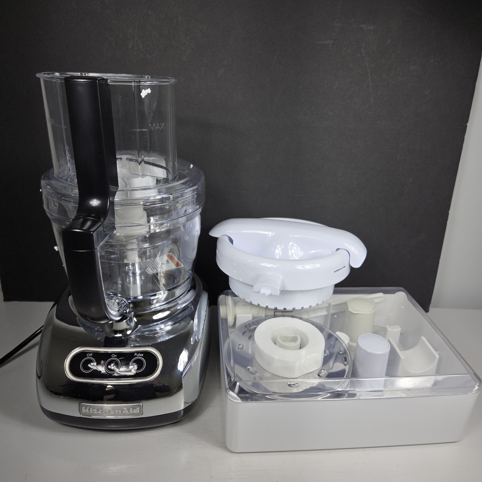 Kitchenaid 12 Cup Food Processor KFPW760QCR0 + Juicer Attachments CHROME