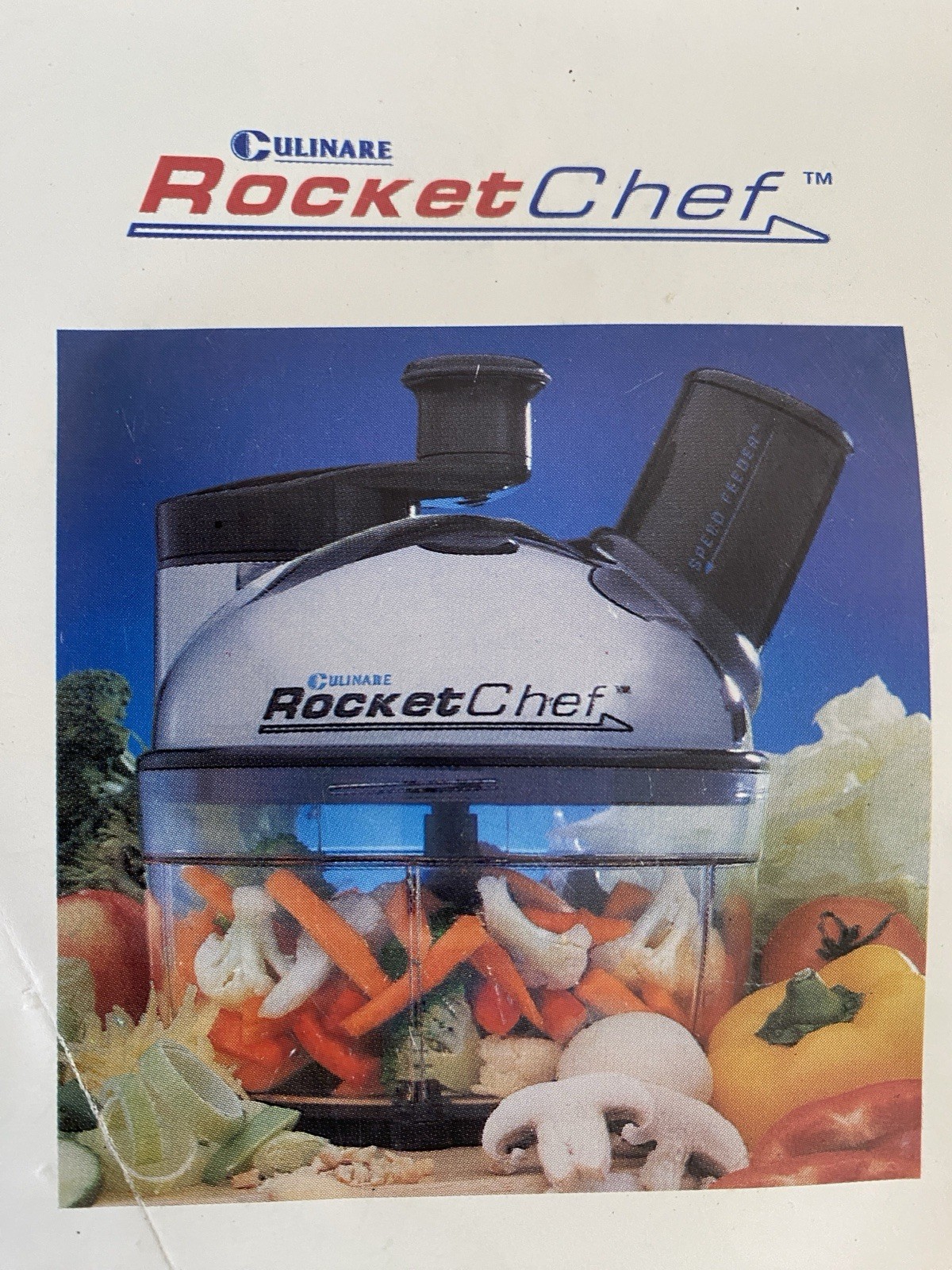 Culinare Rocket Chef Food Processor Chopper Slicer Grater NEW display Complete