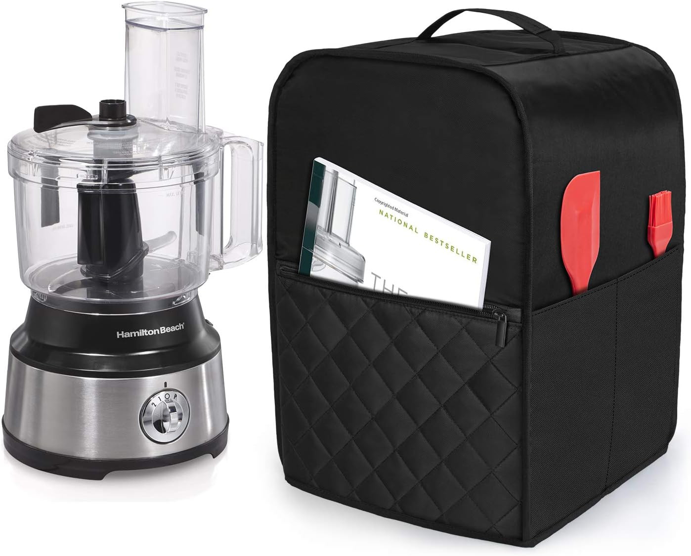 Food Processor Cover Compatible with Cuisinart and Hamilton Beach 10-14 Cup Proc