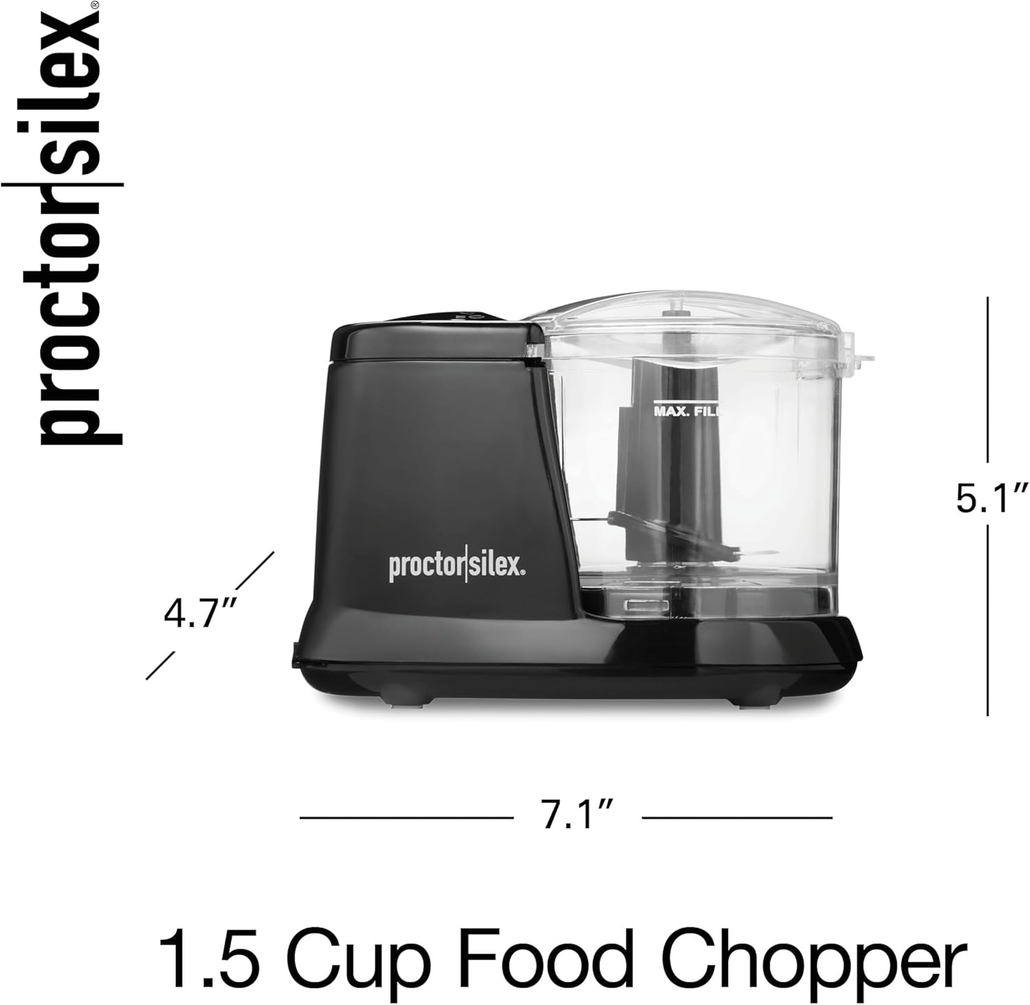 Durable Electric Vegetable Chopper & Mini Food Processor for Chopping, Puree & E