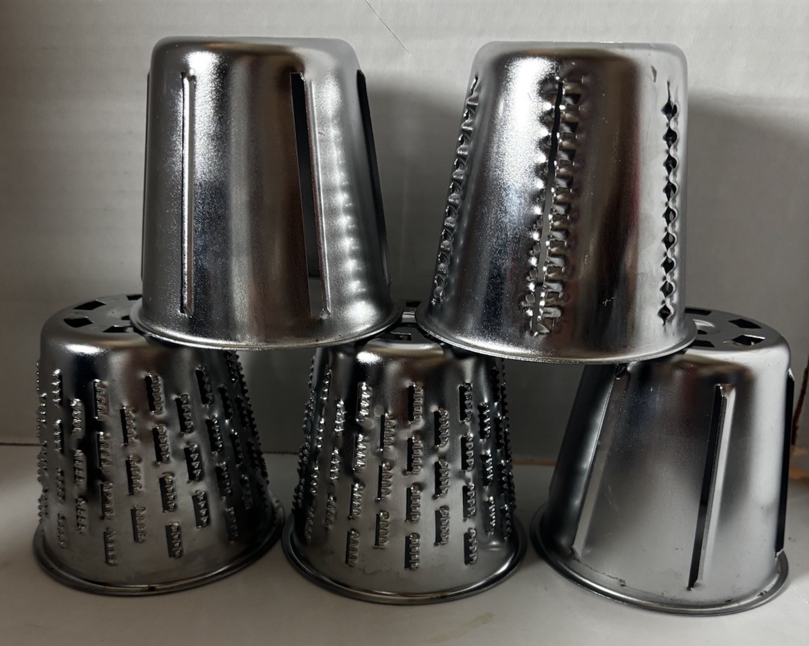 VNTG Saladmaster Five Star Food Processor Shredder Replacement Cones – Lot of 5