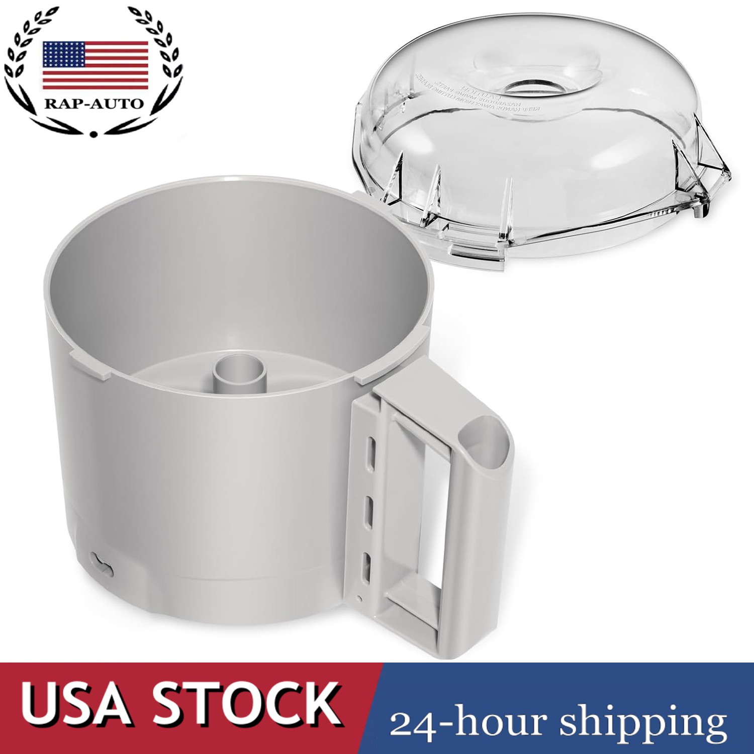 106458S Cutter Bowl Lid&112204S Cutter Bowl Fit for Robot Coupe R2 Series,3Quart