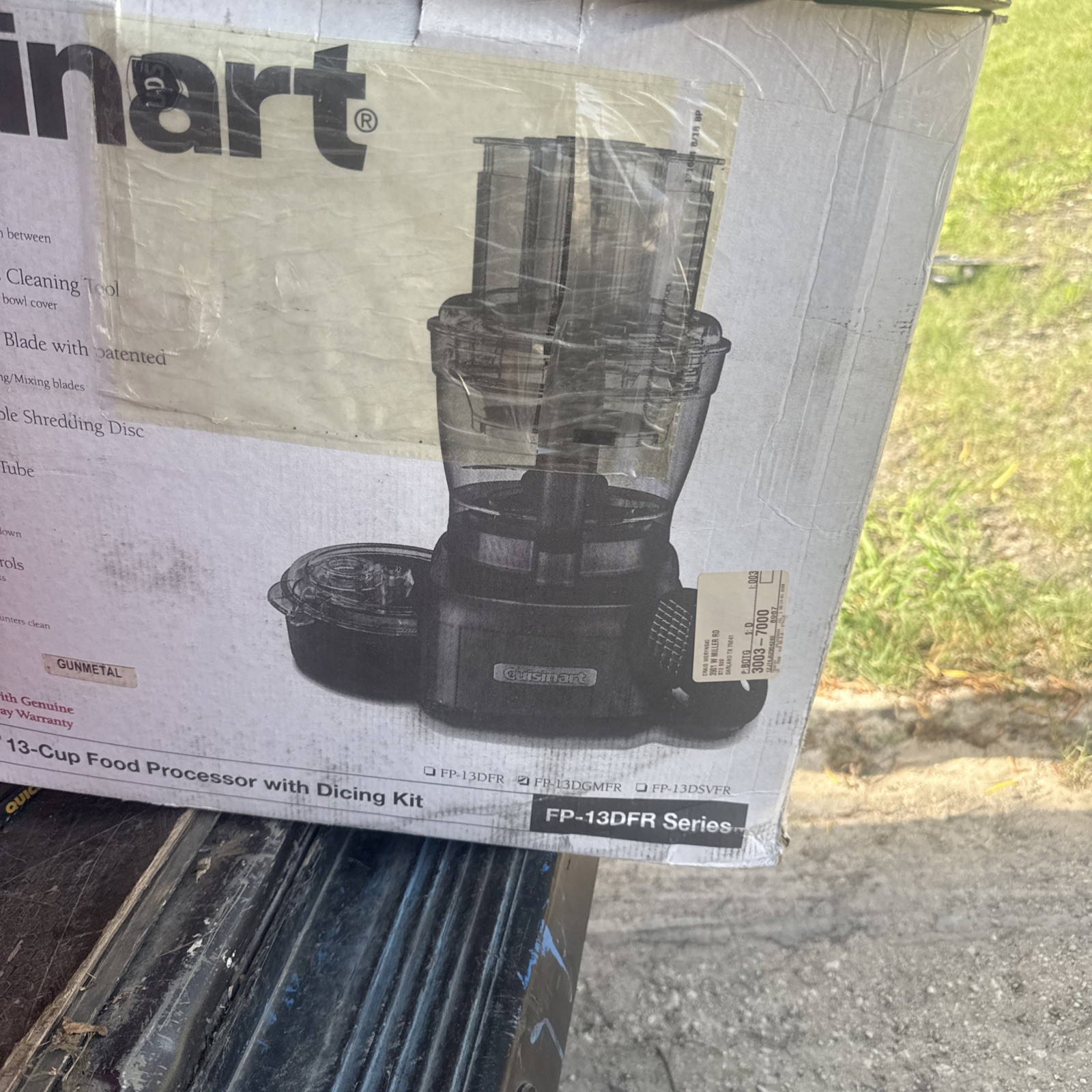 Cuisinart Elemental 13 Cup Food Processor with Dicing, Gunmetal – FP-13DGM