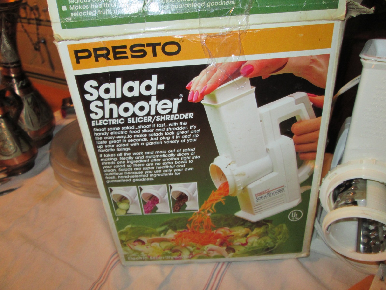 Vtg 1990 PRESTO Salad Shooter 02910 in box instructions gently used