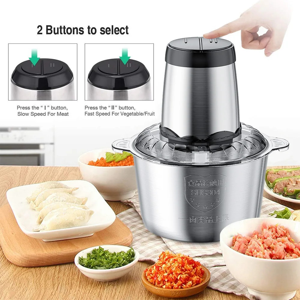 Aoresac Electric Food Processor/Food Chopper/Meat Grinder Electric with 2 Sets S
