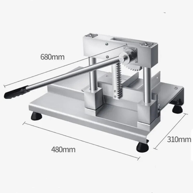 Stainless steel manual guillotine chopper Chopping pig’s hooves tube bone
