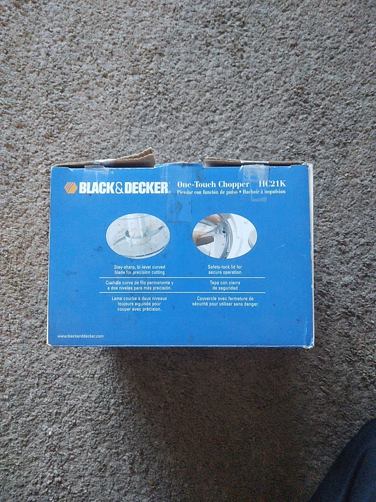 Black & Decker Home 1 1/2 Cup One Touch Electric Chopper White Model HC306