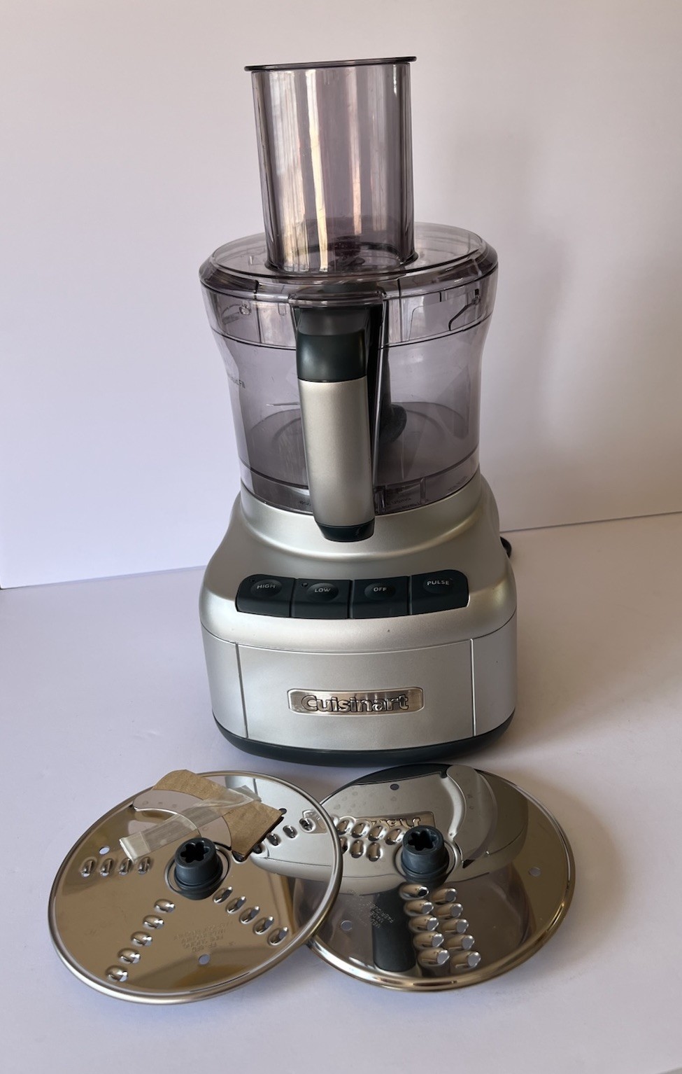 Cuisinart FP-8 Full-Size Food Processor 350W Silver, Blades, Dishwasher-Safe