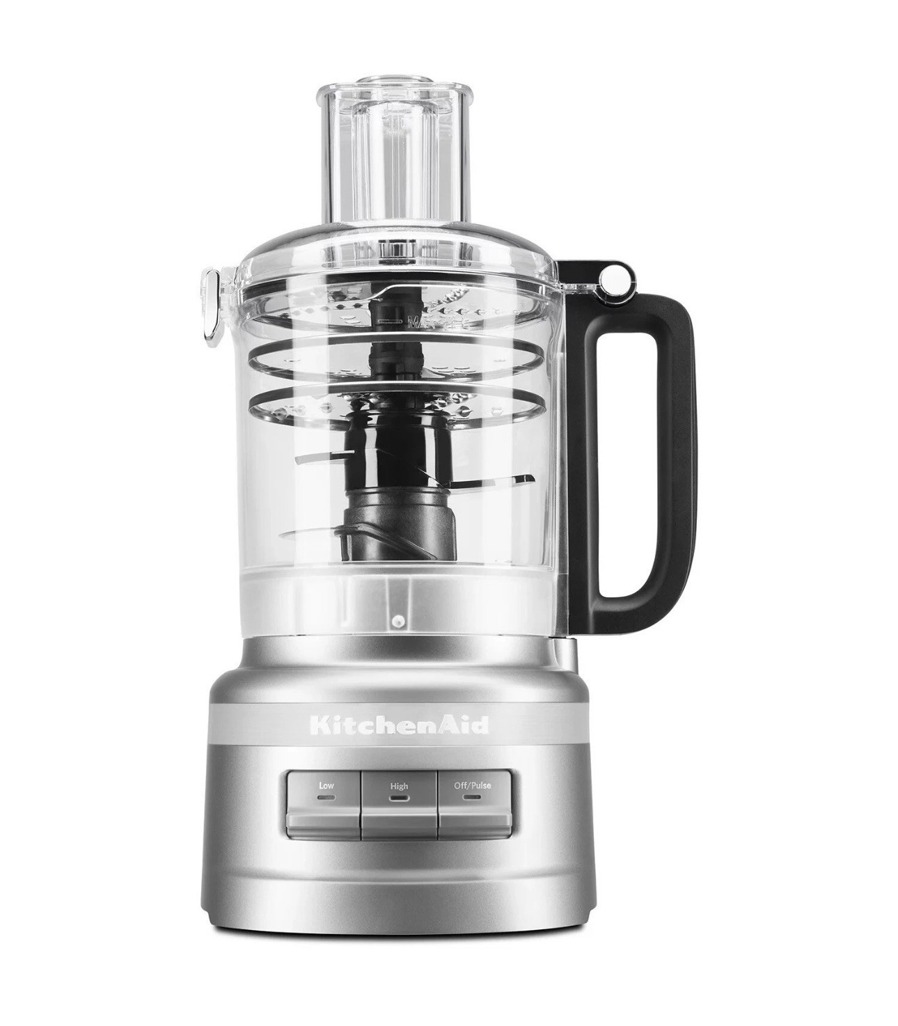 New!! KITCHENAID 9 CUP PLUS FOOD PROCESSOR, CONTOUR SILVER KFP0919 New In Box
