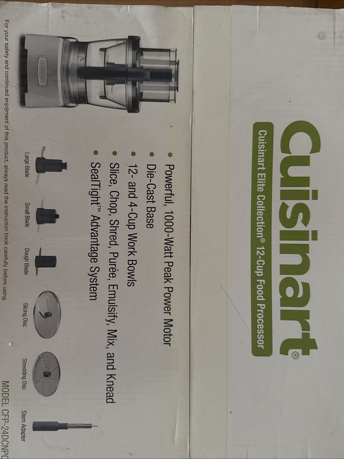 NEW IN BOX Cuisinart Elite Collection 2.0 12-Cup Food Processor- CFP-24DCNPC