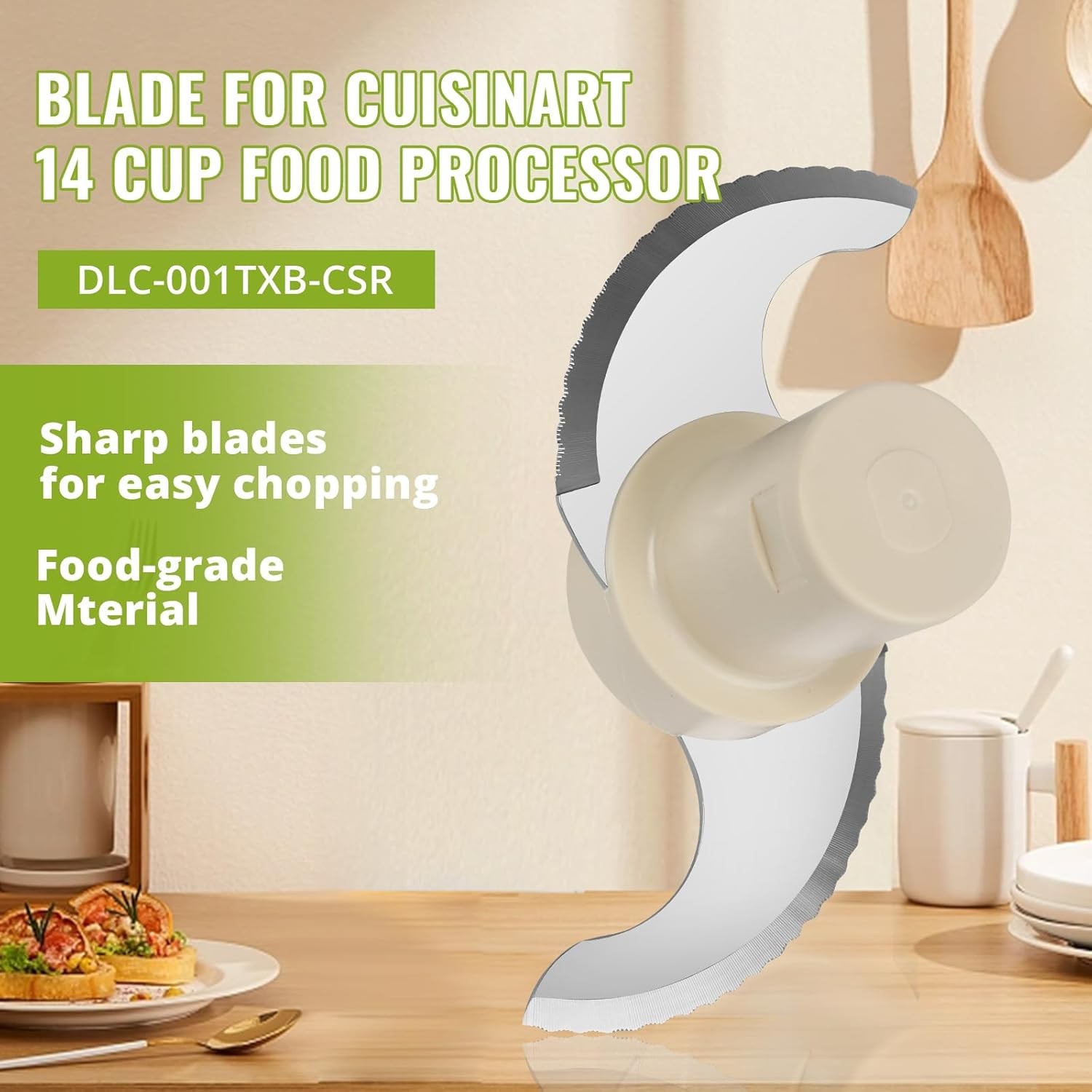 Blade for Cuisinart 14 Cup Food Processor Replacement for Model DLC-2014, DFP-14