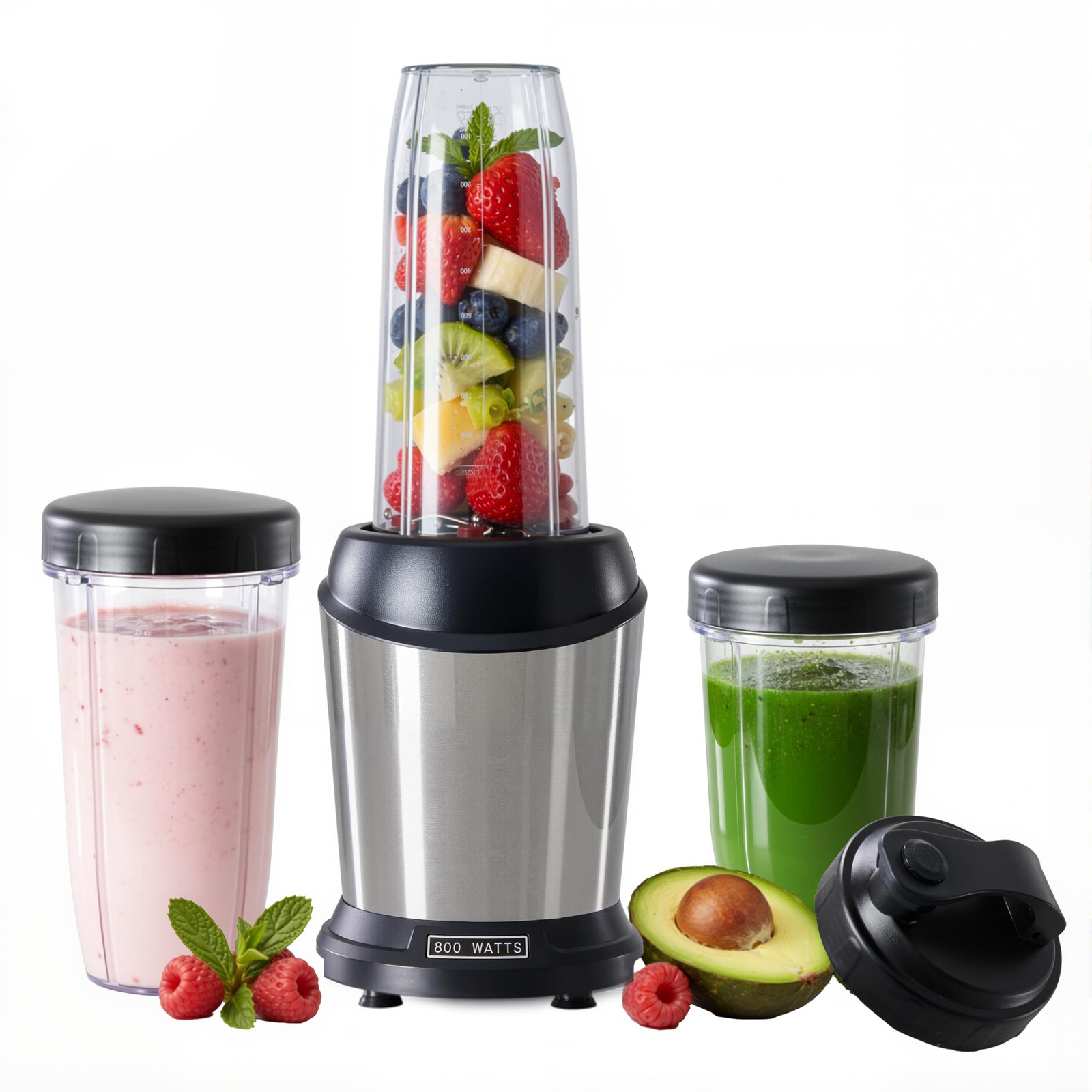 Personal Smoothie Blender, 800W Blenders for Shakes and Smoothies