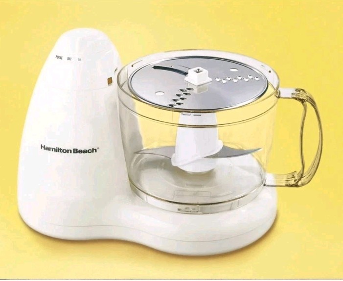 Hamilton Beach 8 Cup Electric Food Processor Chopper White Original Box Tested