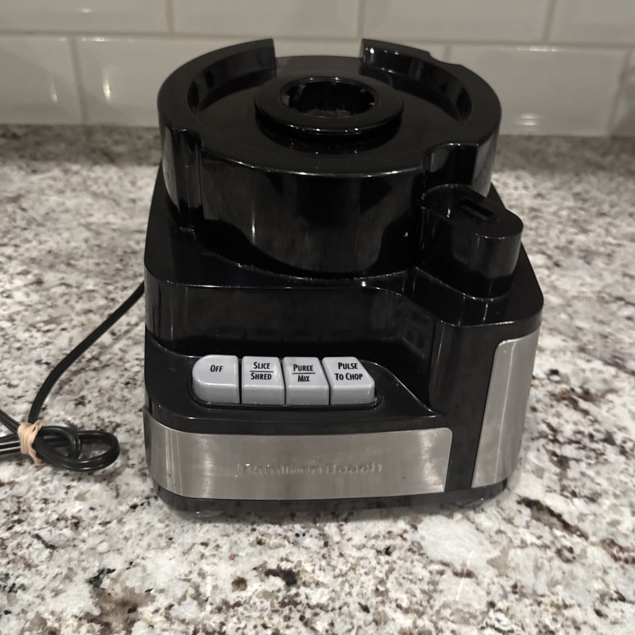 Hamilton Beach Full Size Food Processor. Model 70725A . Base Only Tested