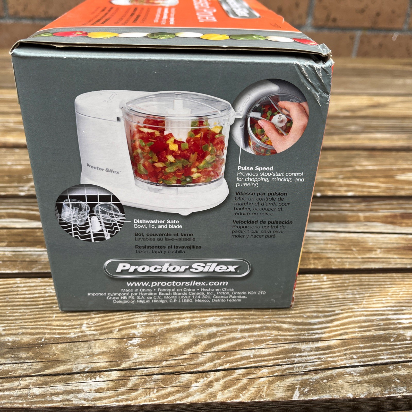Proctor Silex Durable Food Processor 1.5 Cup New In Box Model #72500RY White