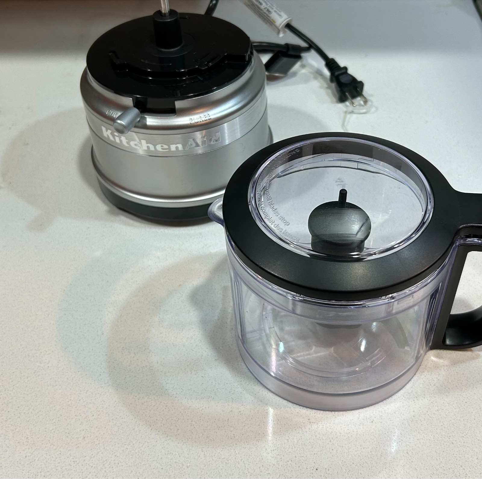 KitchenAid 3.5 Cup Mini Food Processor – KFC3516 – Light Silver: 2-Speed Chopper