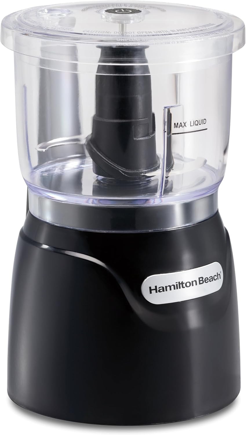 Hamilton Beach 3-Cup Electric Food Chopper & Mini Processor, Black