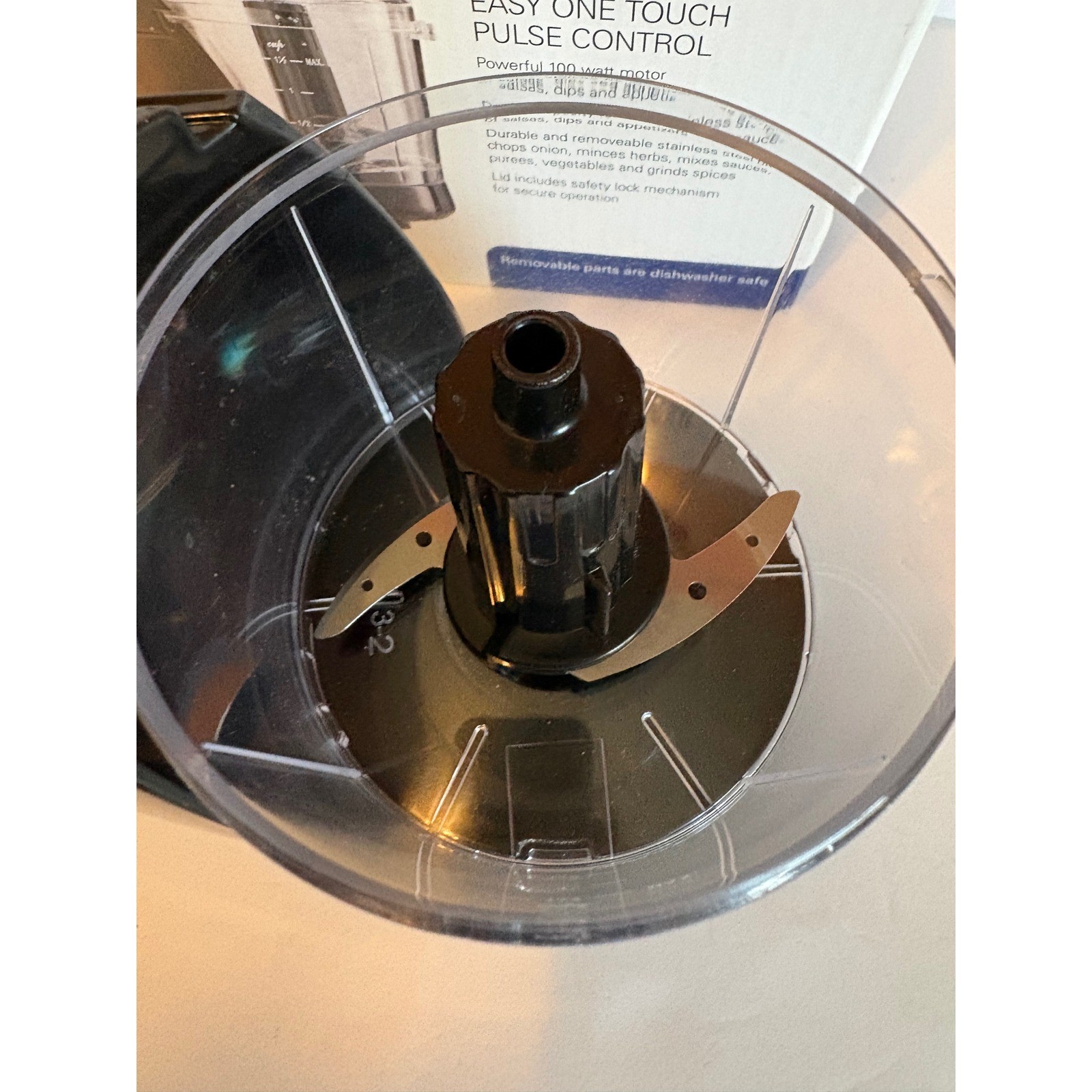 KitchenSmith 1.5 Cup Mini Chopper Black Food Processor 100W One Touch Pulse