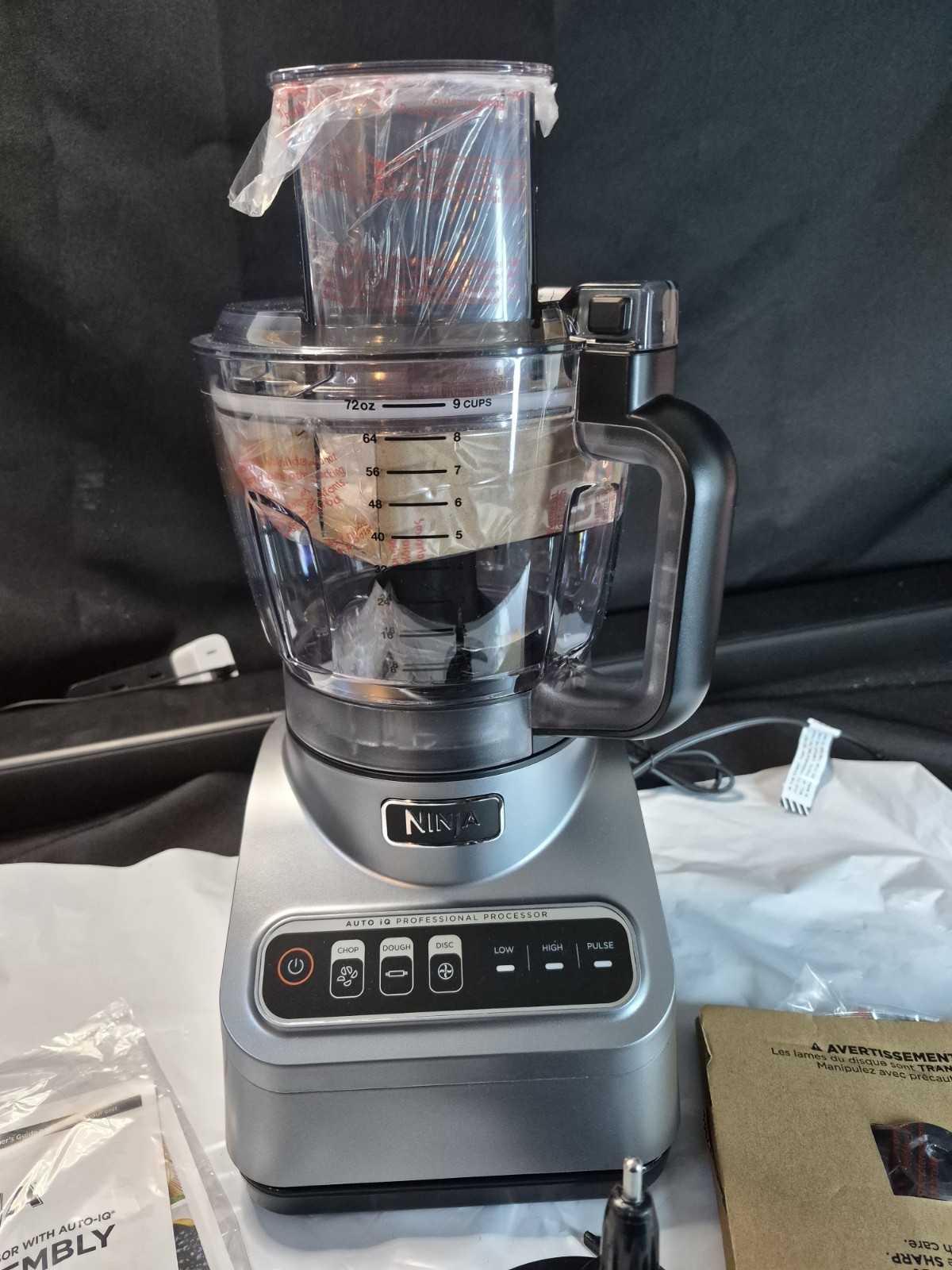 Brand New Ninja Professional Plus Food Processor Auto-iQ 9-Cup Silver FP601CO