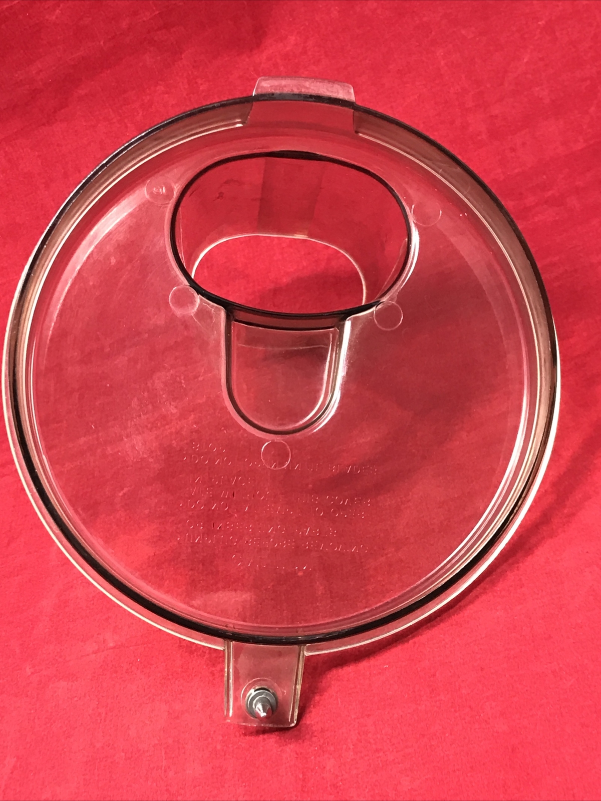 General Electric Food Processor D3FP1B Mixing Bowl Lid VTG Part ONLY with Safety