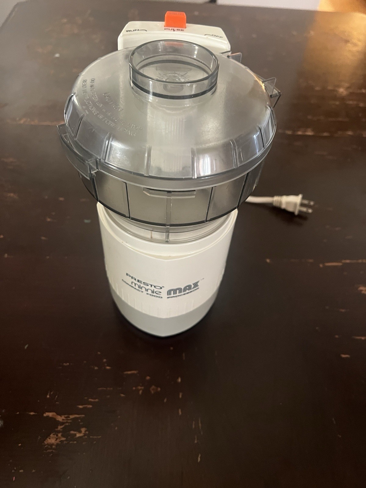 Presto Minnie Max Food Processor Countertop Pulse Control Model# 0290001 Works