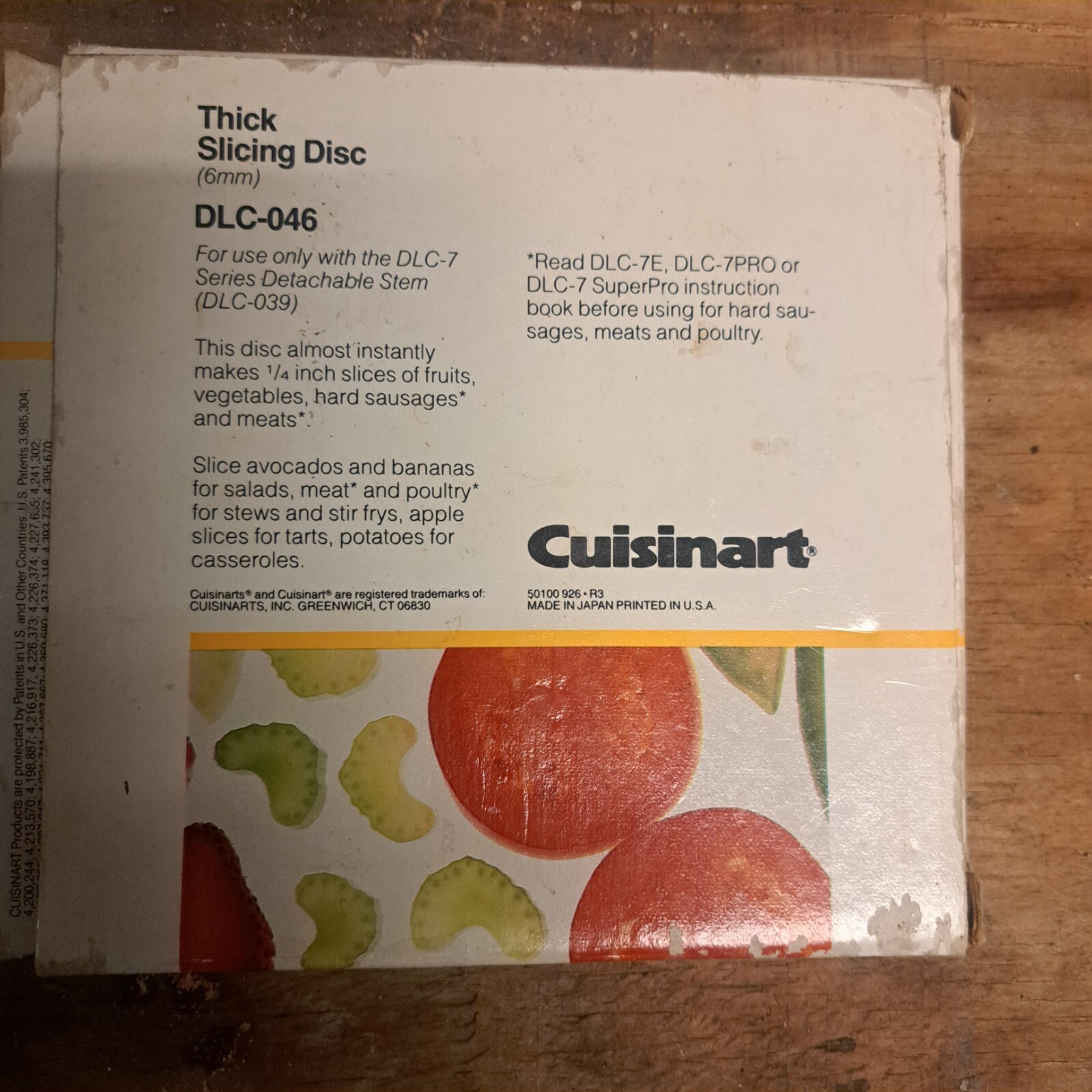 Cuisinart DLC-046 Thick Expanded Blade Slicing Disc DLC-7 Replacement Part