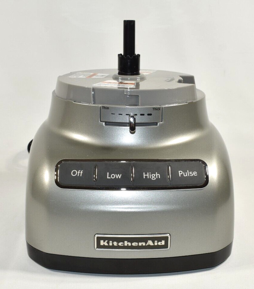 KitchenAid Food Processor KFP1330CU0 Motor Base Only Silver 11 Cup TESTED Works!
