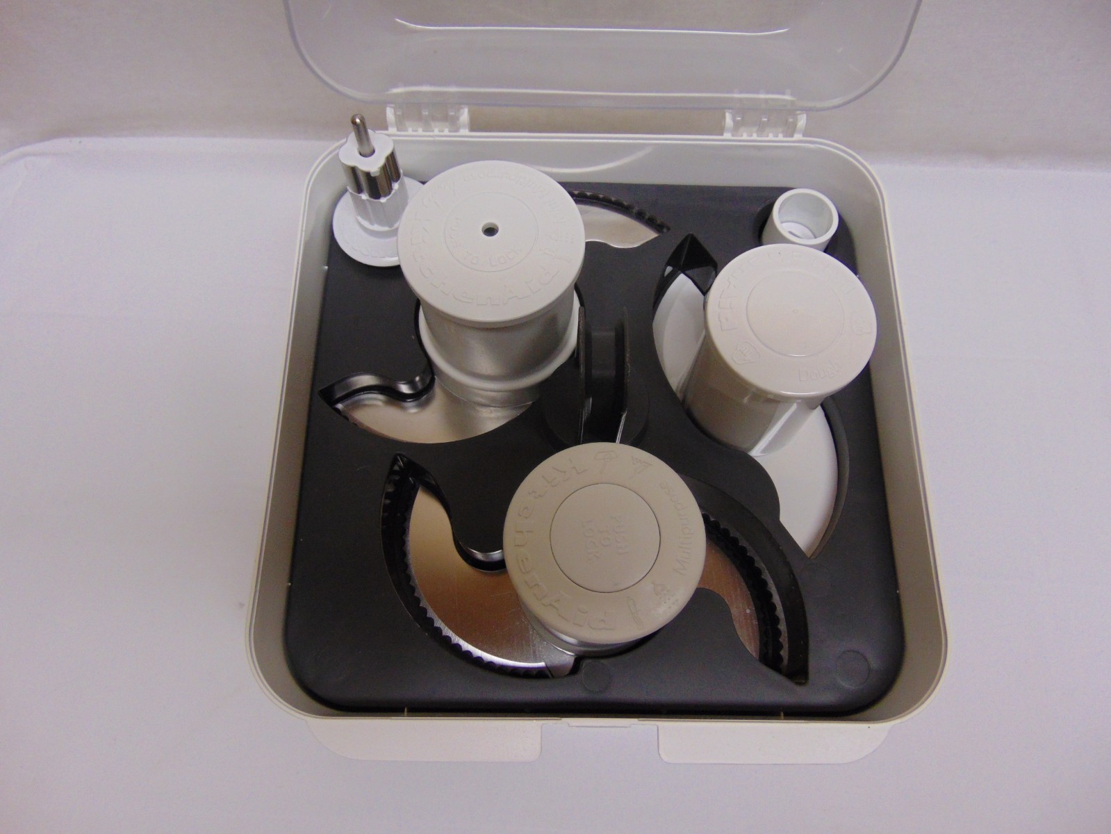 KitchenAid Food Processor Attachments Blades Discs Storage Case 7 Pieces 523572