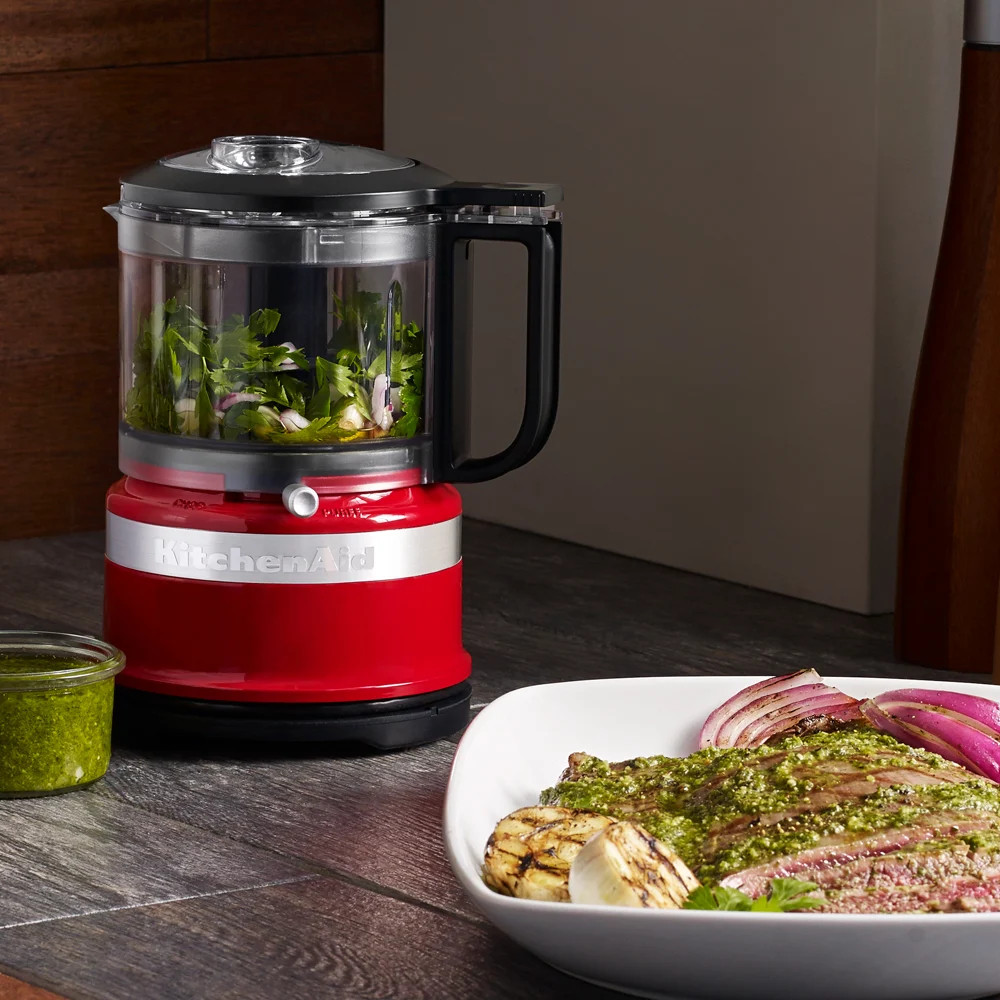 KitchenAid KFC3516 Mini Food Chopper 3.5 Cup Almond Cream